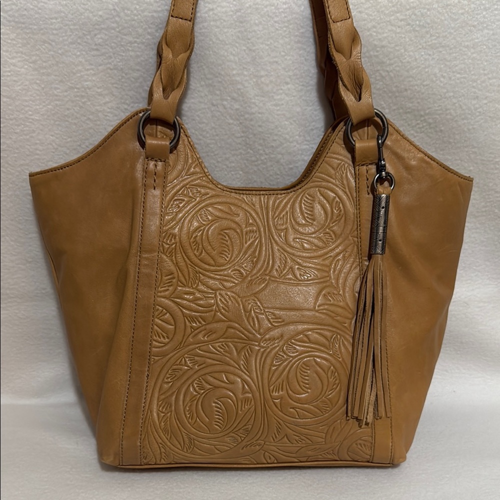 The Sak- Elegant Tan Leather Tote Bag